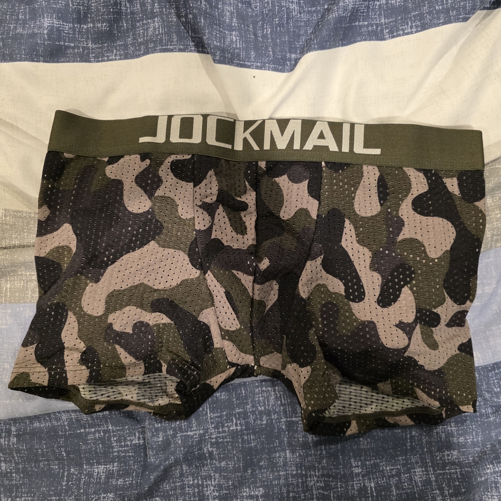 JOCKMAIL Men's Camouflage Boxer Briefs With Butt Pads